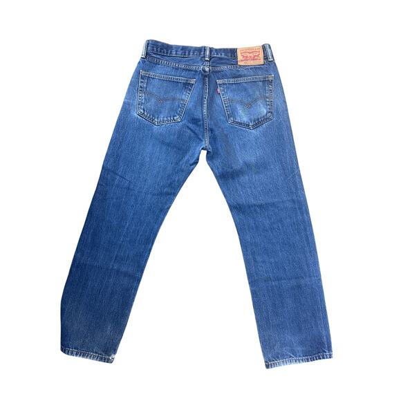 Men’s W33 L28 Levi’s 505 Straight Leg Jeans Medium Wash (Tag W34 L30) 2017 - Picture 3 of 10